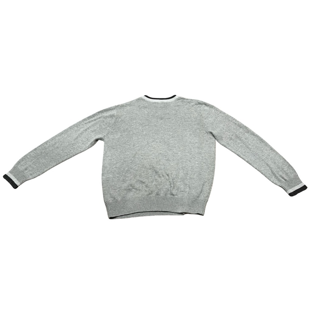 Denver Hayes Gray Cable Knit Sweater V-Neckline Preppy Academia Old Money XL - Picture 5 of 6